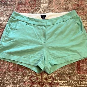 J Crew Mint Green shorts